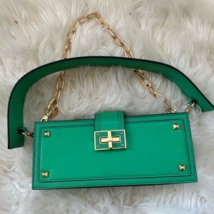 Aldo Green Trezor shoulder bag with chain strap